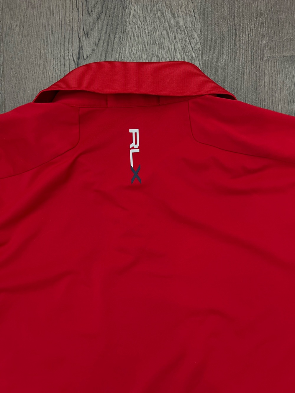 Ralph Lauren RLX Red Polo with Blue Trim - Picture 10 of 11